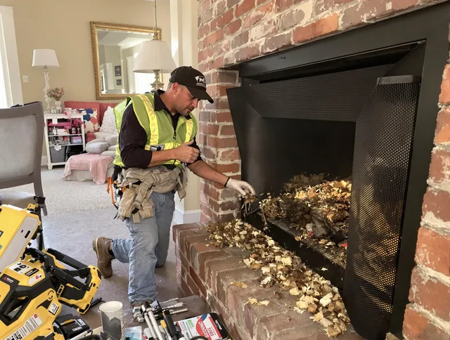 Safe screening installation by Town 'n' Country Chimney Sweep in Town 'n' Country, FL