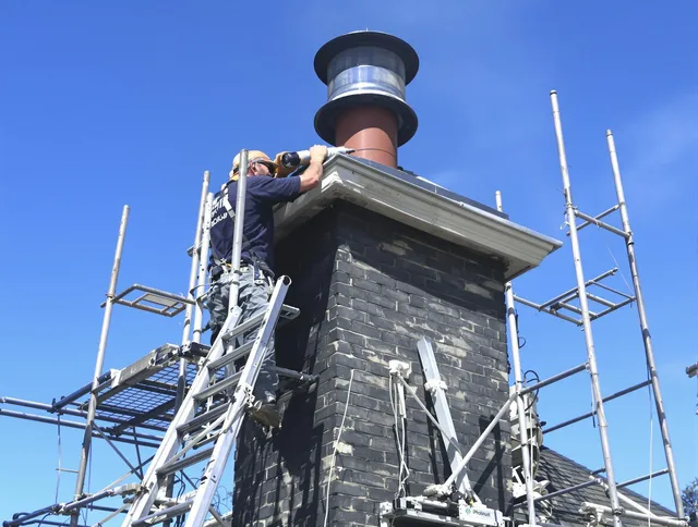 Sturdy chimney crown finished by Town 'n' Country Chimney Sweep in Town 'n' Country, FL