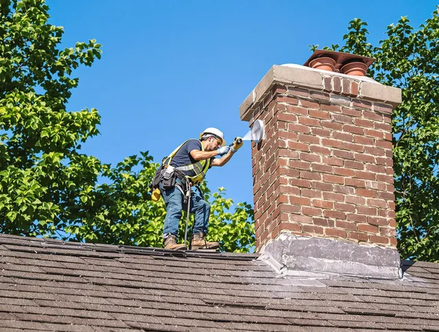 Town 'n' Country Chimney Sweep performing an inspection with advanced tools in Town 'n' Country, FL