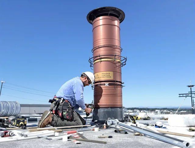 Installed chimney liner by Town 'n' Country Chimney Sweep in Town 'n' Country, FL