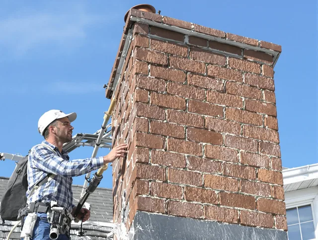 Brickwork for a chimney rebuild by Town 'n' Country Chimney Sweep in Town 'n' Country, FL