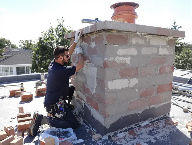 Advanced chimney repair process by Town 'n' Country Chimney Sweep in Town 'n' Country, FL