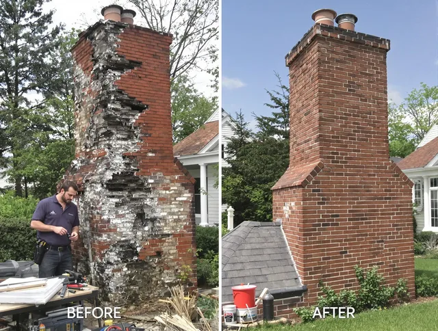 Town 'n' Country Chimney Sweep performing a full chimney restoration in Town 'n' Country, FL