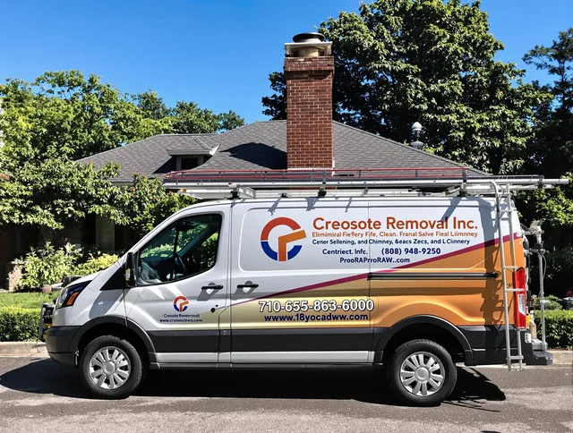Town 'n' Country Chimney Sweep technician removing creosote safely in Town 'n' Country, FL
