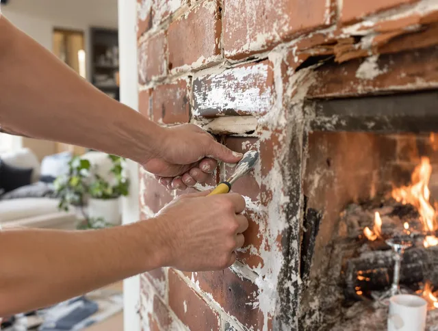 Routine fireplace repair by Town 'n' Country Chimney Sweep in Town 'n' Country, FL