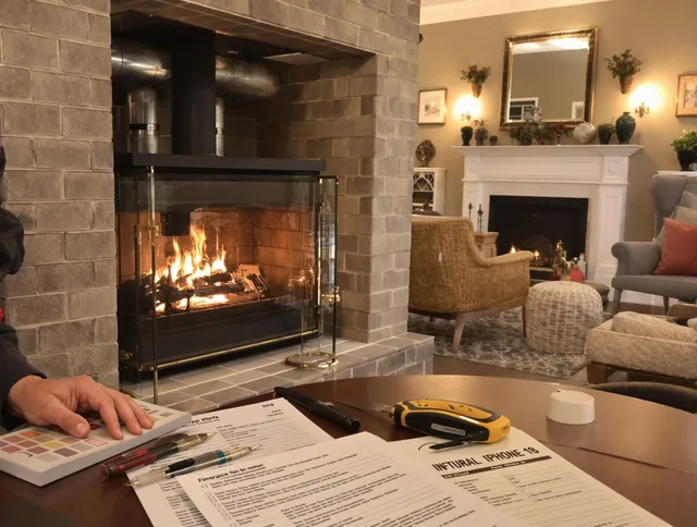 Town 'n' Country Chimney Sweep verifying fireplace safety measures in Town 'n' Country, FL